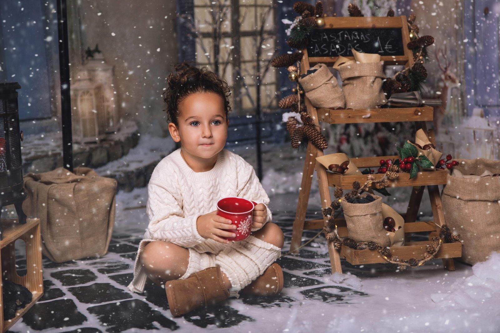 Ambiente navideño rústico